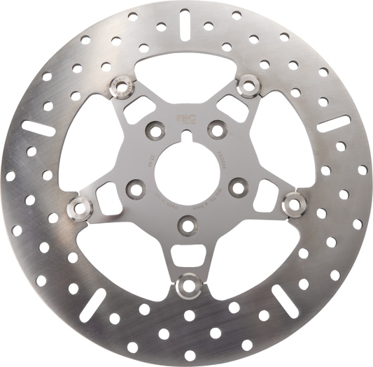 Rotor de freno delantero de acero inoxidable serie FSD para Big Twins - Rotor de freno - Soporte pulido