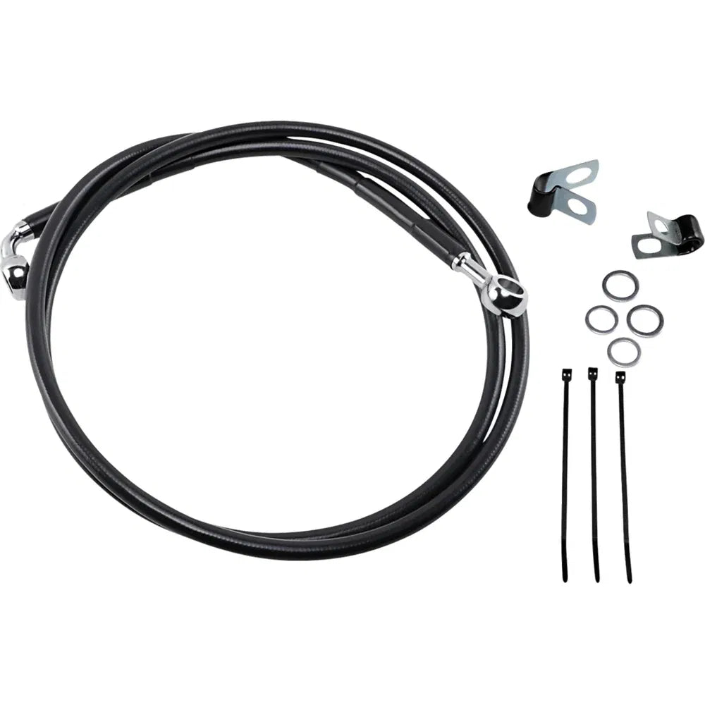 Kit de línea de freno de vinilo negro de longitud extendida