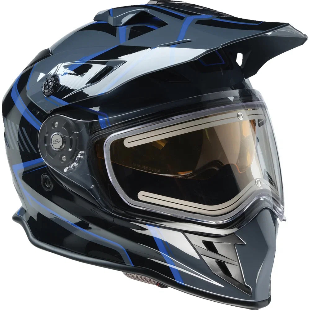 Casco range 2.0 rotor snow electric negro/azul