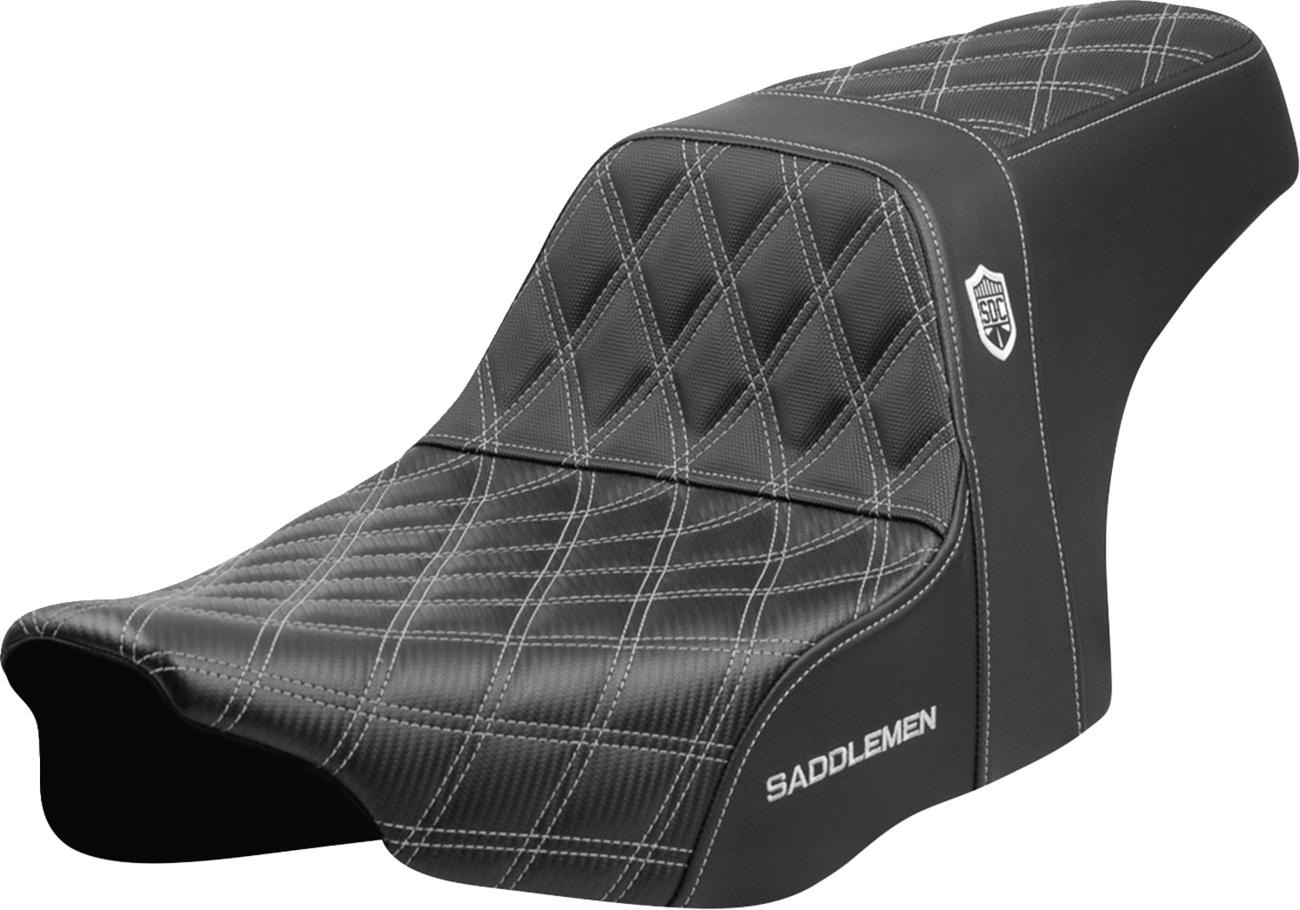 Asiento Pro Series SDC Performance Grip - Asiento Pro Series SDC Performance - Costuras plateadas - Sin respaldo - FLT/FLH '23 -'24