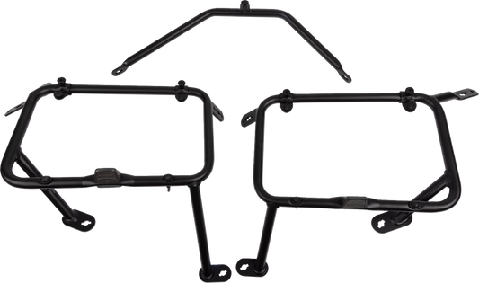 Soporte para alforjas - Soporte para alforjas - Herrajes para maletas laterales - Negro