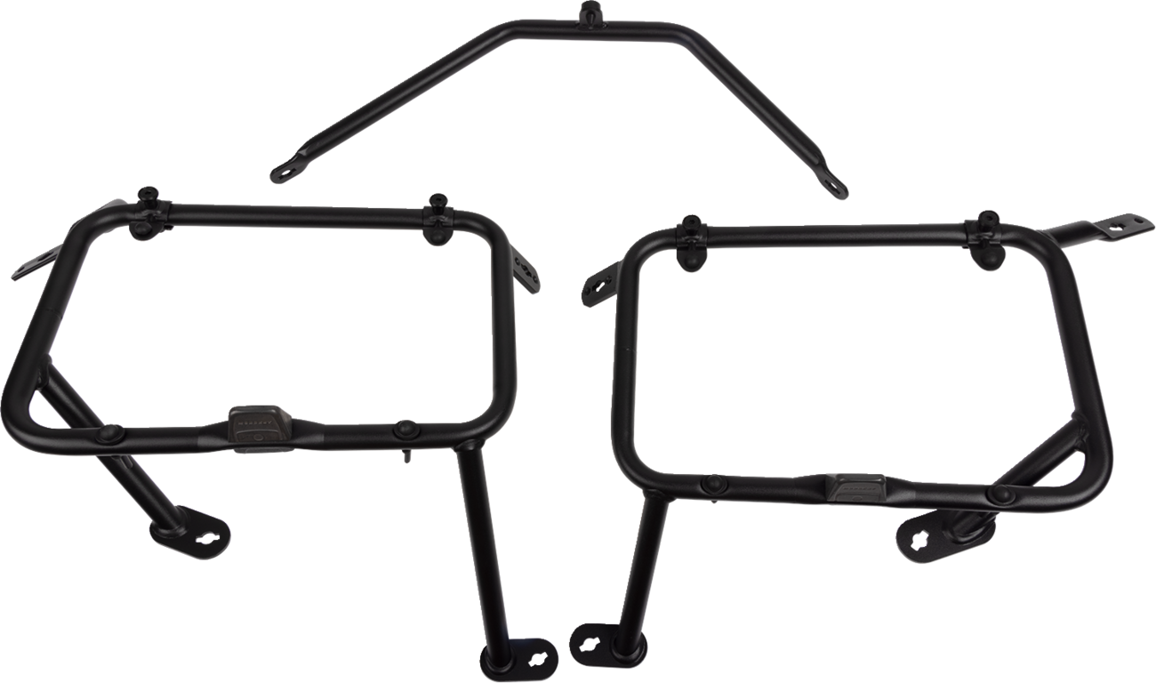 Soporte para alforjas - Soporte para alforjas - Herrajes para maletas laterales - Negro