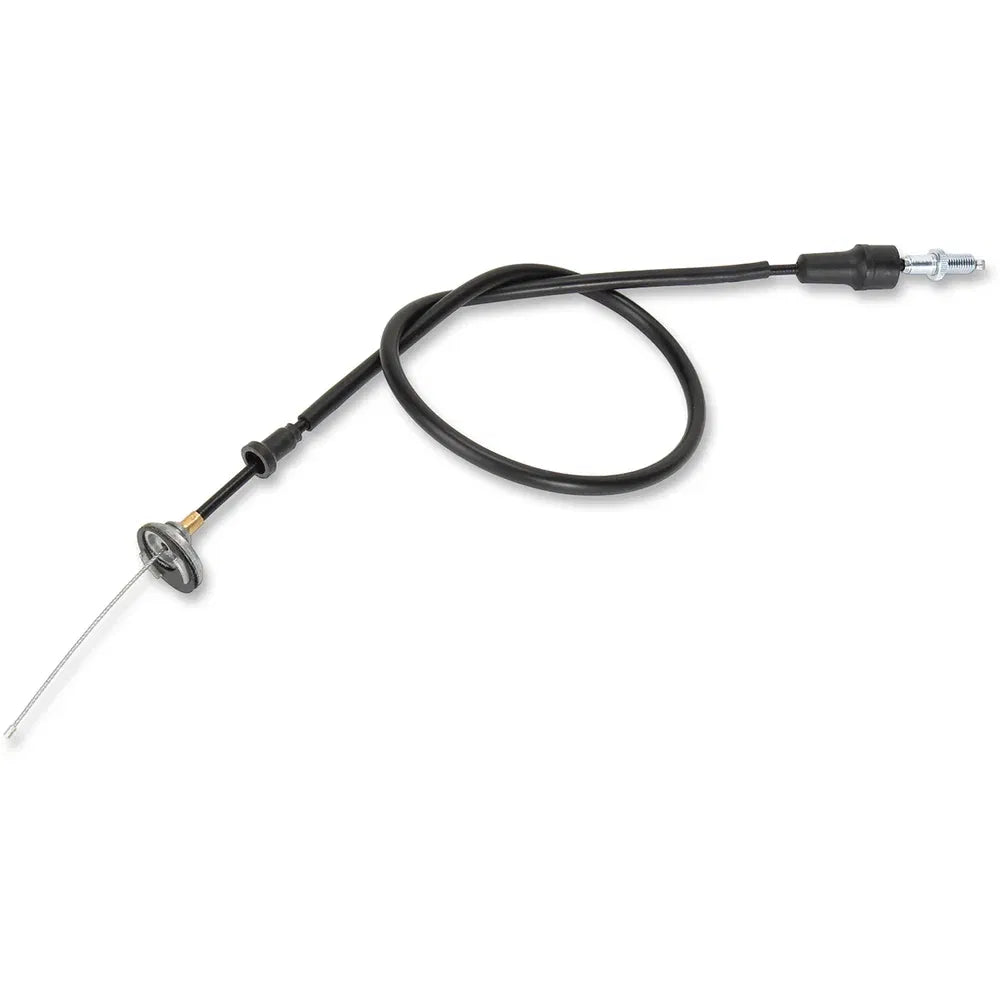 Cable del acelerador de vinilo negro.