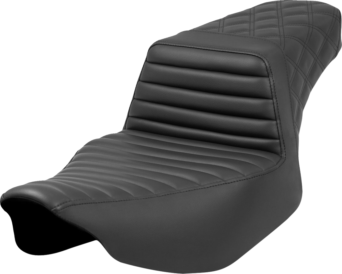 Asiento elevado - Asiento elevado - Tuck-n'-Roll delantero/cosido de celosía trasero - Negro - FL '23-'24