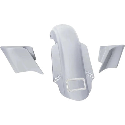 Kit de guardabarros trasero estirado de tres piezas swoop con paneles laterales y thunder pods