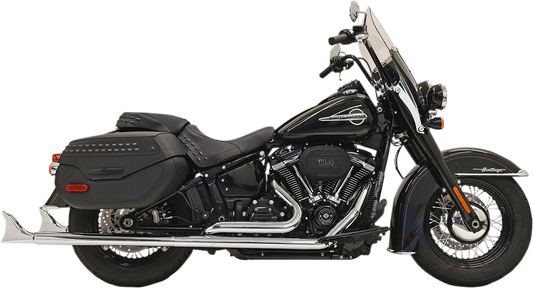 Sistema de escape dual True Fishtail - Escape de cola de pez con deflector - 33"