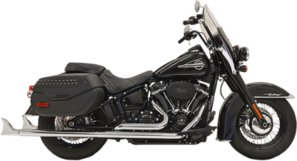 Sistema de escape dual True Fishtail - Escape de cola de pez con deflector - 33"