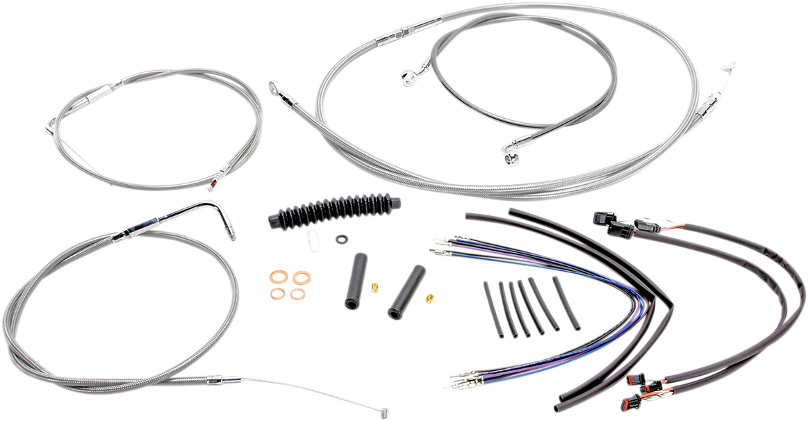 Kit de instalación de manillar XR - Kit de instalación de manillar XR - Perchas para monos de 12"-14" - FLS '11-'14 - Acero inoxidable