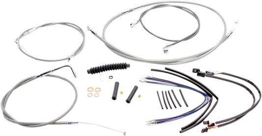 Kit de instalación de manillar XR - Kit de instalación de manillar XR - Perchas para monos de 12"-14" - FLS '11-'14 - Acero inoxidable