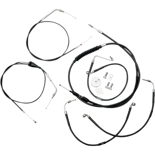 Kit de cable de freno/cable de manillar de vinilo negro estándar — ape hanger