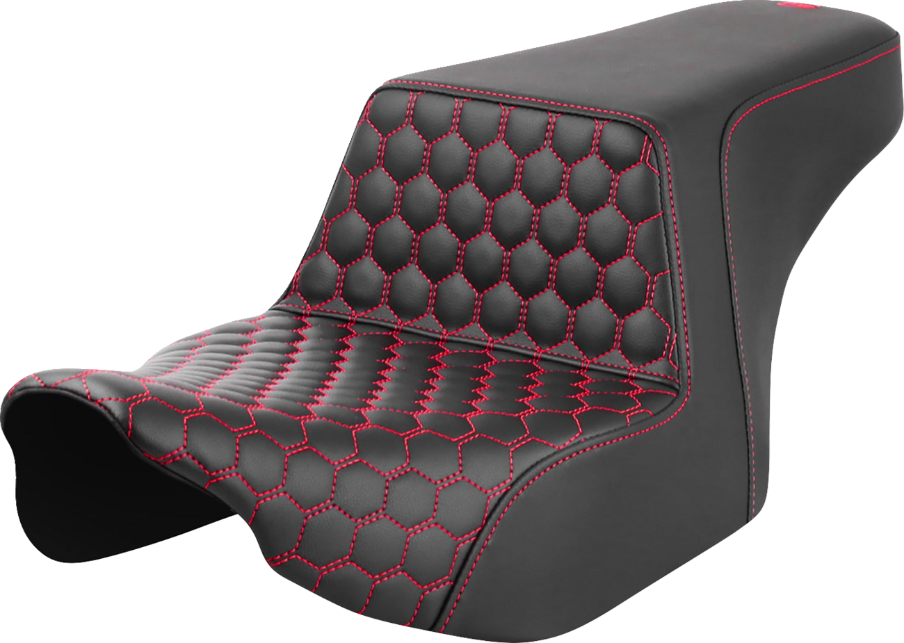Asiento elevado en forma de panal - Asiento elevado - Delantero en forma de panal - Costuras rojas - FL '23-'24
