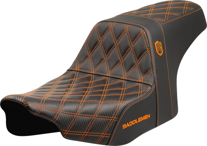 Asiento Pro Series SDC Performance Grip - Asiento Pro Series SDC Performance - Costuras naranjas - Sin respaldo - FLT/FLH '23 -'24