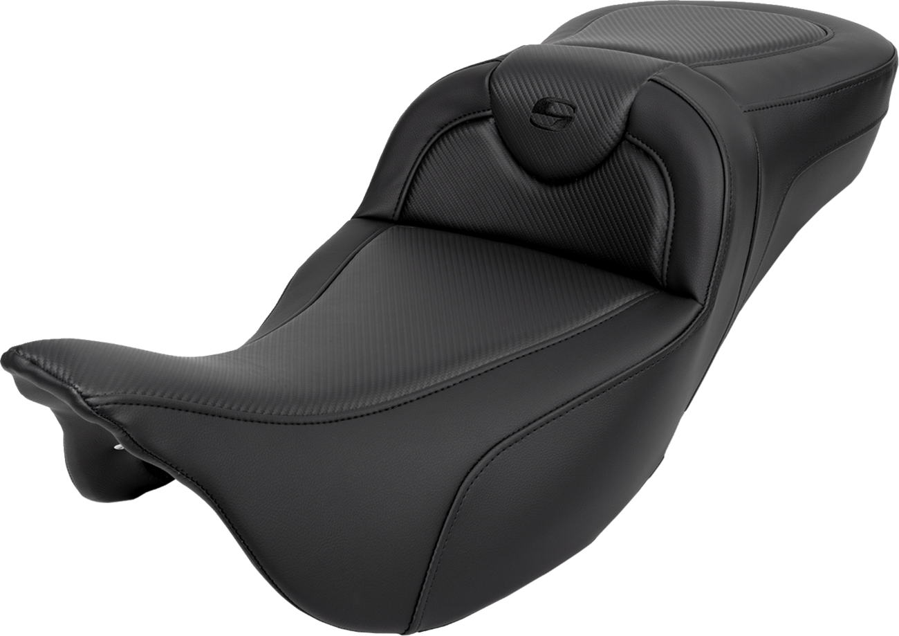 Asiento de fibra de carbono Roadsofa™ - Asiento de alcance extendido Roadsofa™ - Fibra de carbono - Costura negra - sin respaldo - FL '08-'24