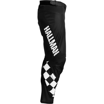 Pantalones hallman differ cheq negro/blanco