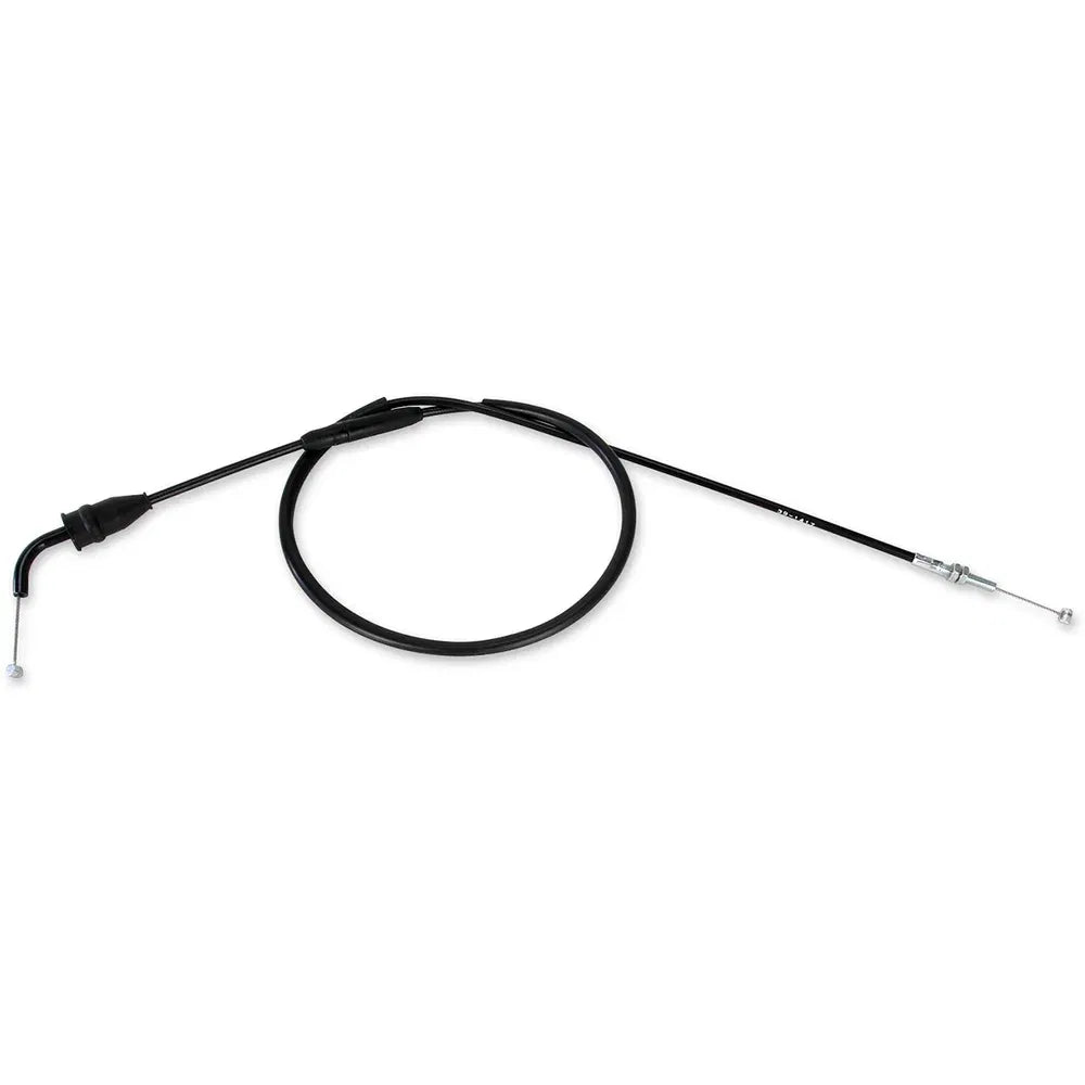 Cable del acelerador de vinilo negro.