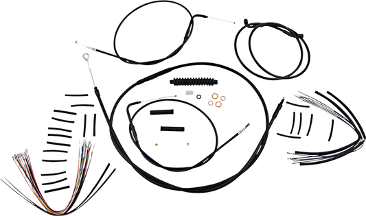Kit de instalación de manillar XR - Kit de instalación de manillar XR - Colgadores Ape de 12"-14" - FLST '07-'10 - Negro