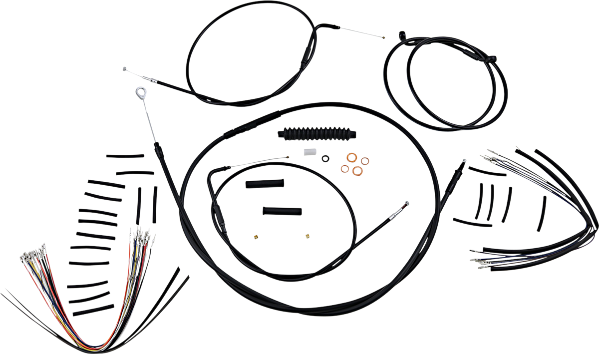 Kit de instalación de manillar XR - Kit de instalación de manillar XR - Colgadores Ape de 12"-14" - FLST '07-'10 - Negro