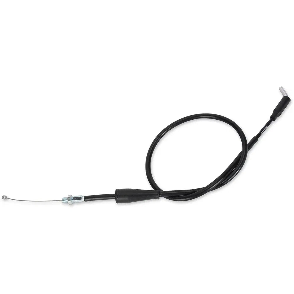 Cable del acelerador de vinilo negro.