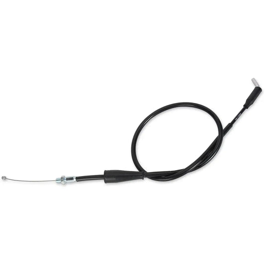 Cable del acelerador de vinilo negro.