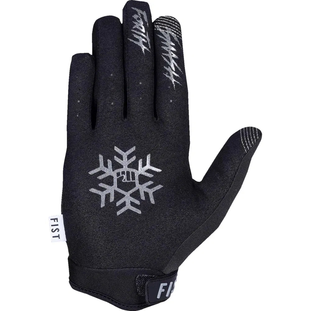 Guantes para clima frío y escarchados con copos de nieve para jóvenes