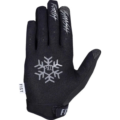 Guantes para clima frío y escarchados con copos de nieve para jóvenes