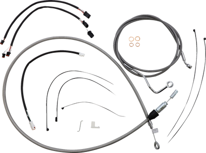 Kit de instalación de manillar XR - Kit de instalación de manillar XR - Perchas para monos de 12"-14" - FLTR '21-'23 - Acero inoxidable/cromo