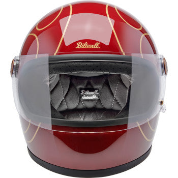 Casco Biltwell Gringo S Flamas -  Gloss Garnet Red