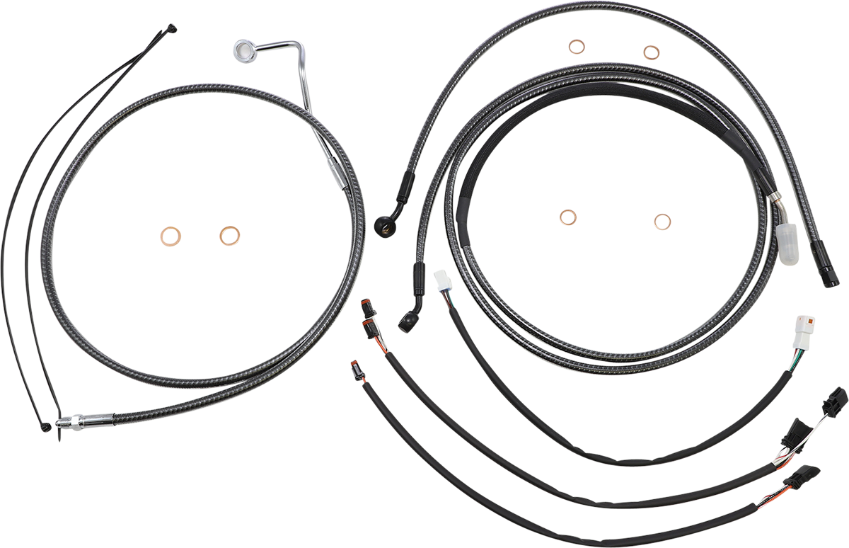 Kit de instalación de manillar de diseñador KARBONFIBR - Kit de instalación de manillar de diseñador KARBONFIBR - 15"-17" - '17-21-FLTR
