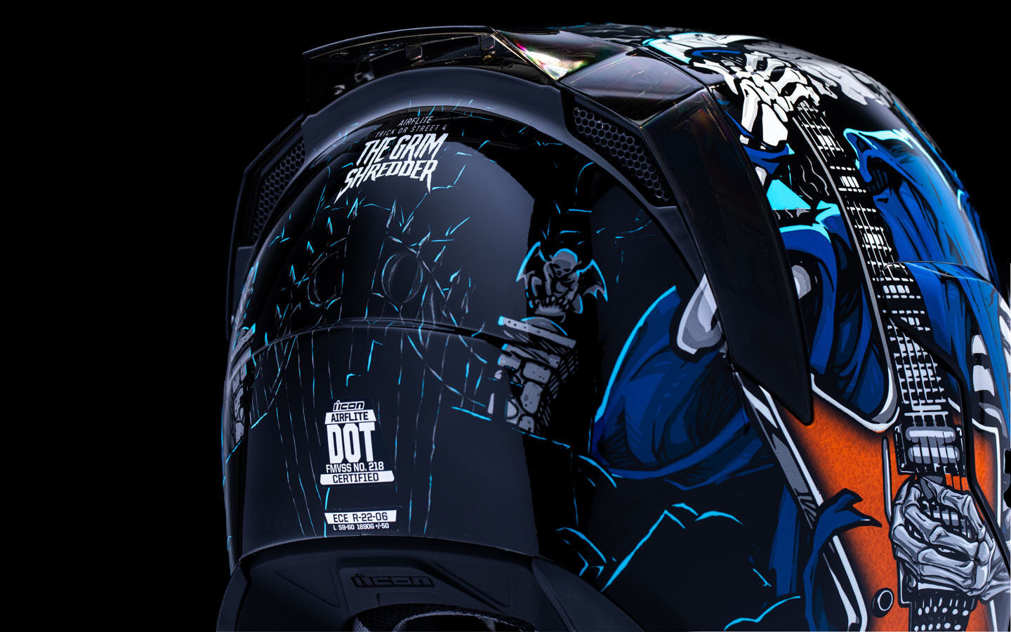 Casco Icon Airflite Trick or Street 4 - Negro