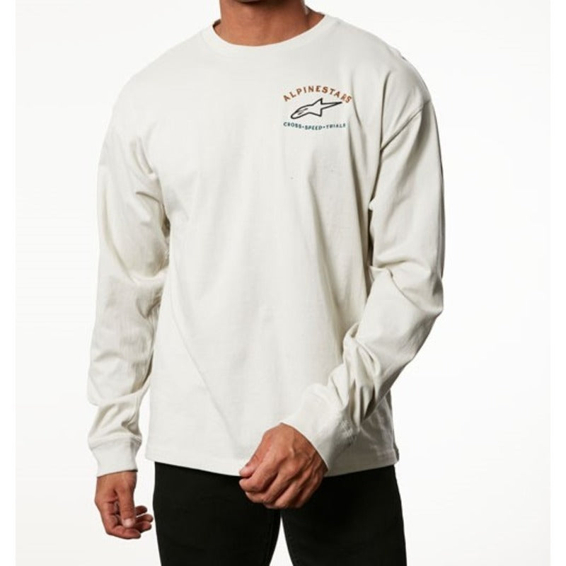 Playera Alpinestars Full Face Long-Sleeve - Hueso