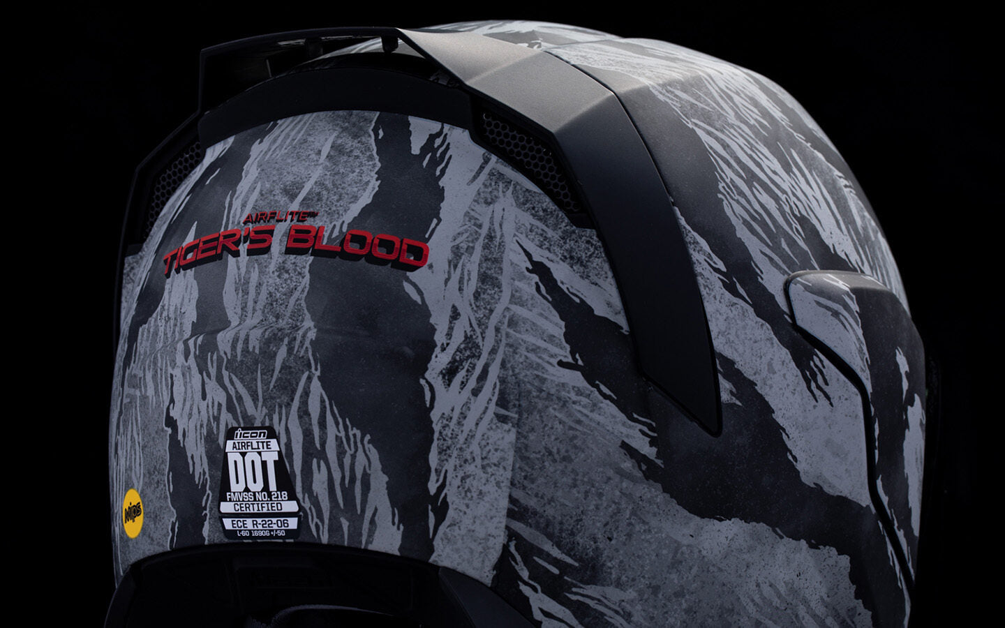 Casco ICON Airflite Tiger's Blood MIPS - Gris