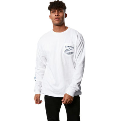 Playera Alpinestars REP Long-Sleeve - Blanco