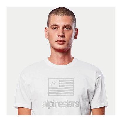 Playera Alpinestars Flag - Blanco