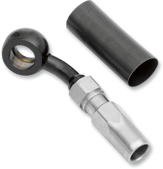 BYO® Banjo para construir tu propio con accesorio - Banjo de freno BYO - 10 mm-35° - Negro