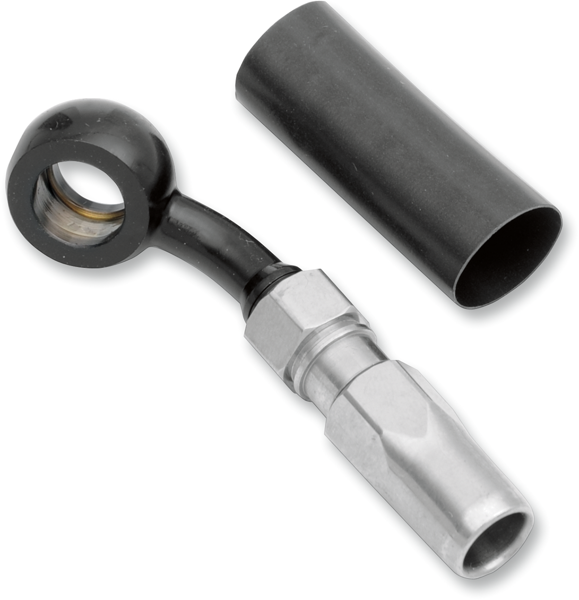 BYO® Banjo para construir tu propio con accesorio - Banjo de freno BYO - 10 mm-35° - Negro