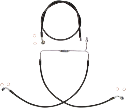Kit de línea de freno delantero XR de acero inoxidable Extreme Response - Kit de línea de freno - XR - Negro