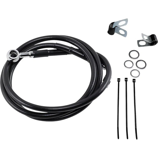 Kit de línea de freno de vinilo negro de longitud extendida