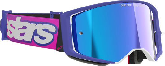 Lentes Supertech Vision Vista - Lentes Supertech Vision - Vista - Púrpura Fluo/Rosa - Lente Azul Espejo