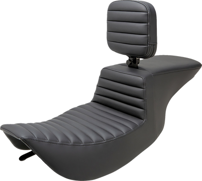 Asiento elevado Tour - Asiento elevado Tour - Respaldo para el conductor - Tuck-n-Roll - FLHR/FLHX '97-'07