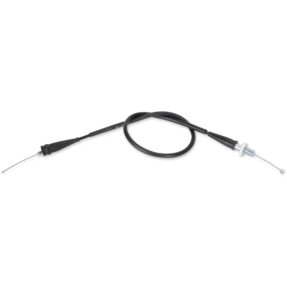 Cable del acelerador de vinilo negro.