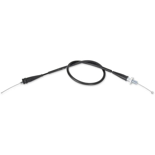 Cable del acelerador de vinilo negro.
