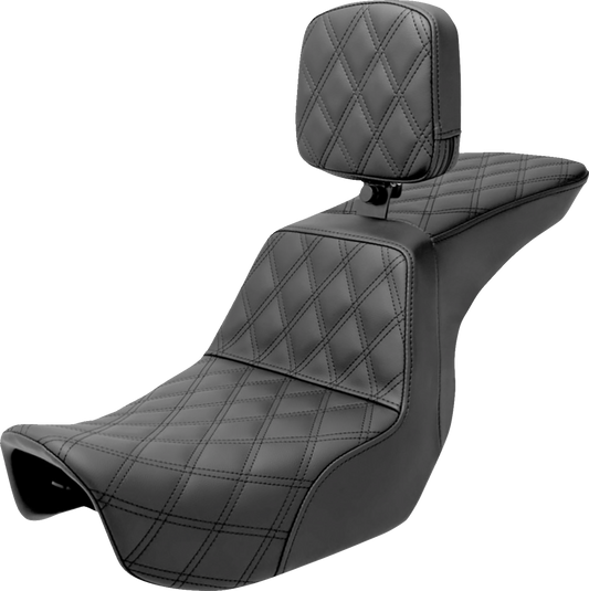 Asiento elevado Tour - Asiento elevado Tour - Respaldo del conductor - Costura de celosía completa - Dyna '06-'17