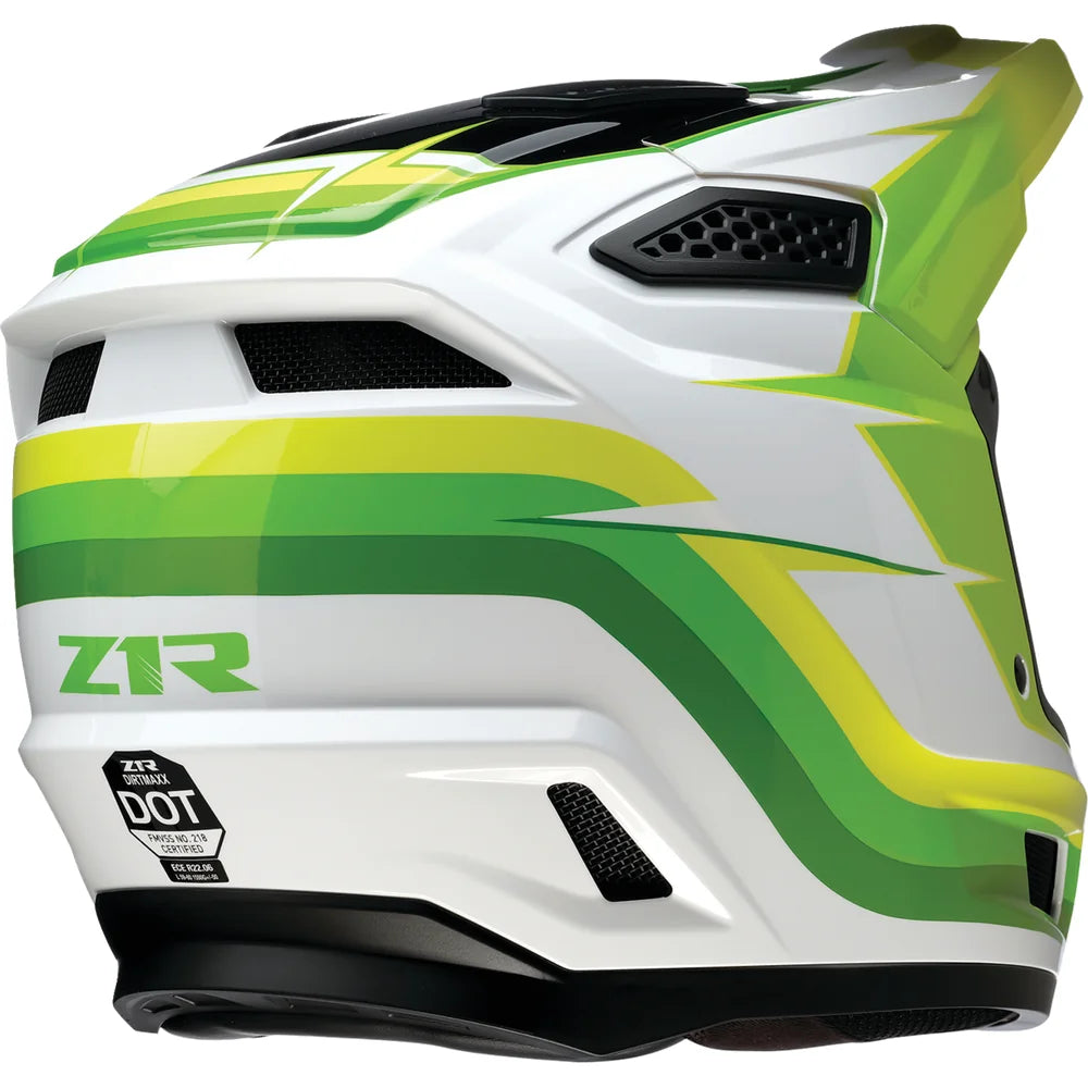 Casco Z1R Dirt Maxx Vortex White/Green