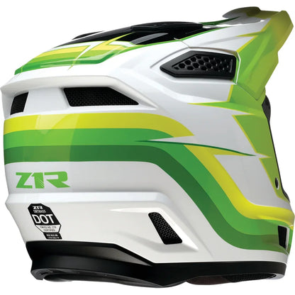 Casco dirt maxx vortex blanco/verde