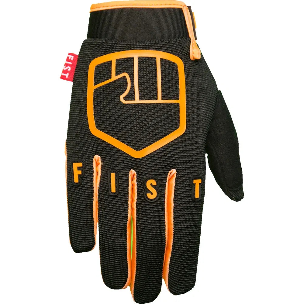 Guantes de encendedor alto con etiqueta roja de robbie maddison con correas