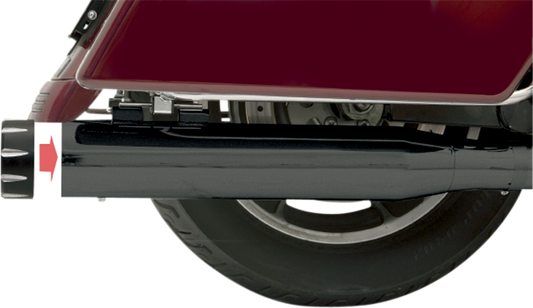 Silenciadores deslizables Quick Change Series - Silenciadores deslizables Quick Change Series de 4" - Negro - FL '95-'16