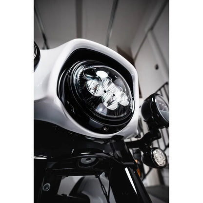 Faro led redondo shark demon® de 7" con retroiluminación que cambia de color