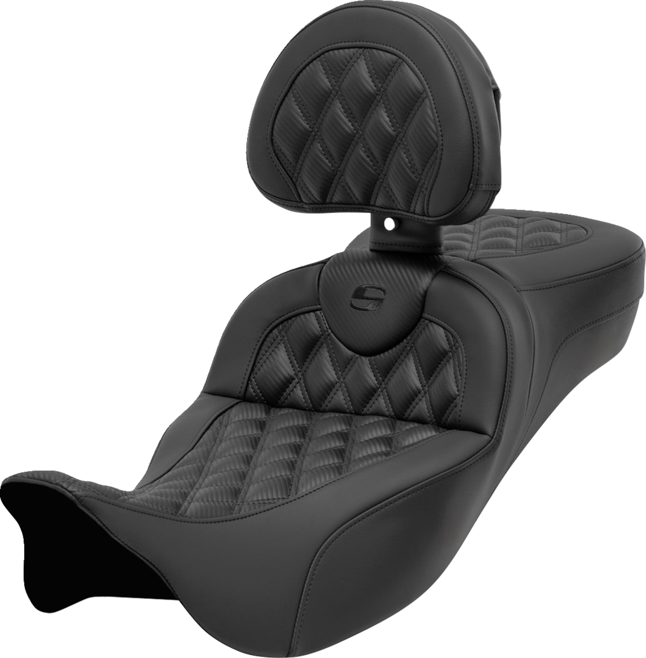 Asiento Roadsofa™ - Asiento Roadsofa™ de alcance extendido - con respaldo - Costura de celosía - Fibra de carbono - FL '08-'24