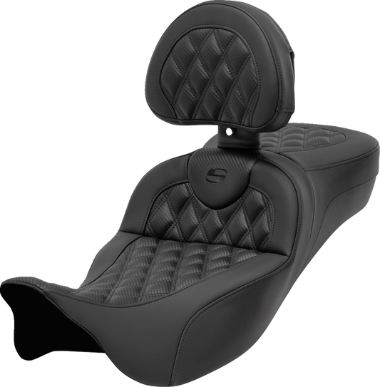 Asiento Roadsofa™ - Asiento Roadsofa™ de alcance extendido - con respaldo - Costura de celosía - Fibra de carbono - FL '08-'24