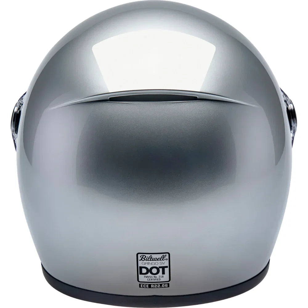 Casco gringo sv plata brillo
